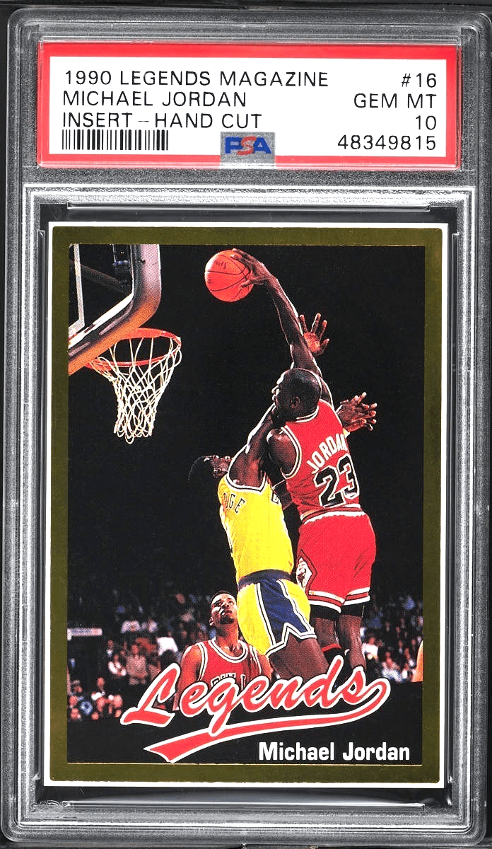 Rare Pop 7 Hand Cut 1990 Legends Magazine #16 Michael Jordan PSA 10 Gem Mint - Triple Double Sports Cards Rare Pop 7 Hand Cut 1990 Legends Magazine #16 Michael Jordan PSA 10 Gem Mint - Triple Double Sports Cards