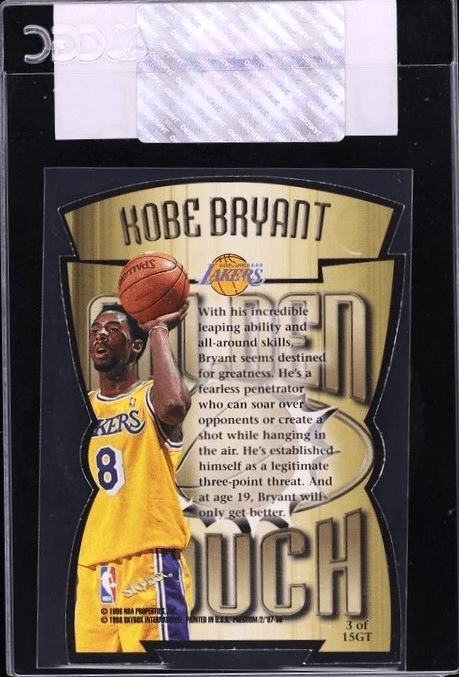 1997 Skybox Premium Golden Touch Die-Cut Kobe Bryant #3GT CGC AUTH