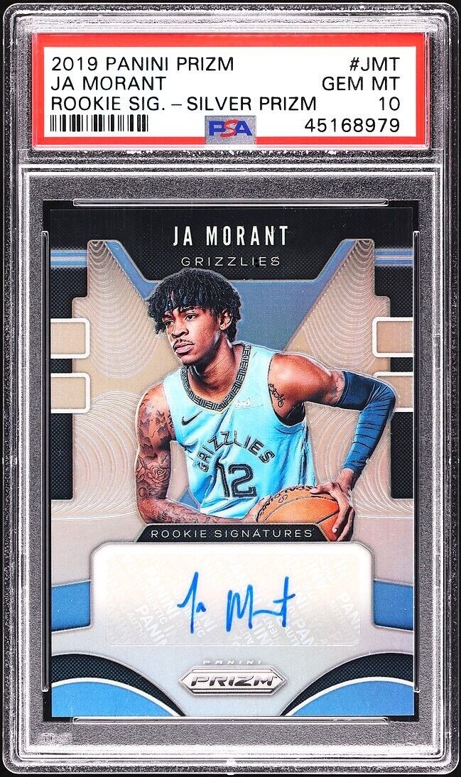 2019-20 Prizm Ja Morant Rookie Signatures RC Auto SILVER #RS-JMT