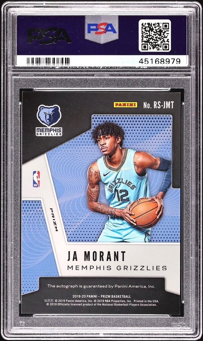 2019-20 Prizm Ja Morant Rookie Signatures RC Auto SILVER #RS-JMT